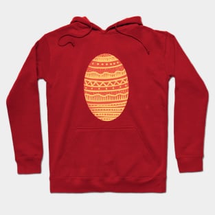 The red and yellow decorated easter egg Hoodie